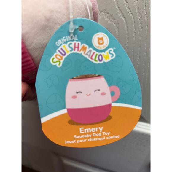 Squishmallows NWT Doy Toys Lot of 3 Emily Latte Deja Donut Squeak Crinkle Plush - Picture 2 of 8